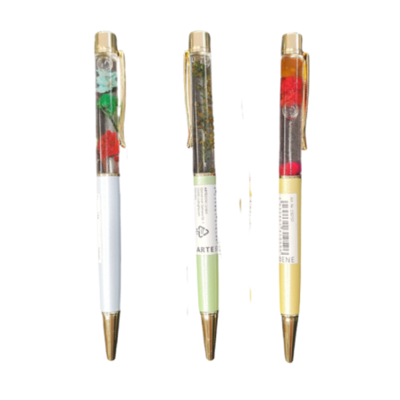 Penna a Sfera con Fiori Colorati . Arte&bene
