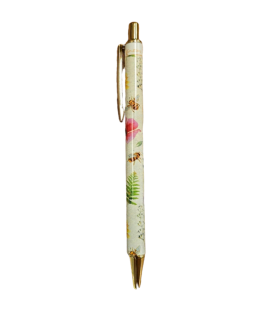 Penna a scatto nera Api e fiori con astuccio