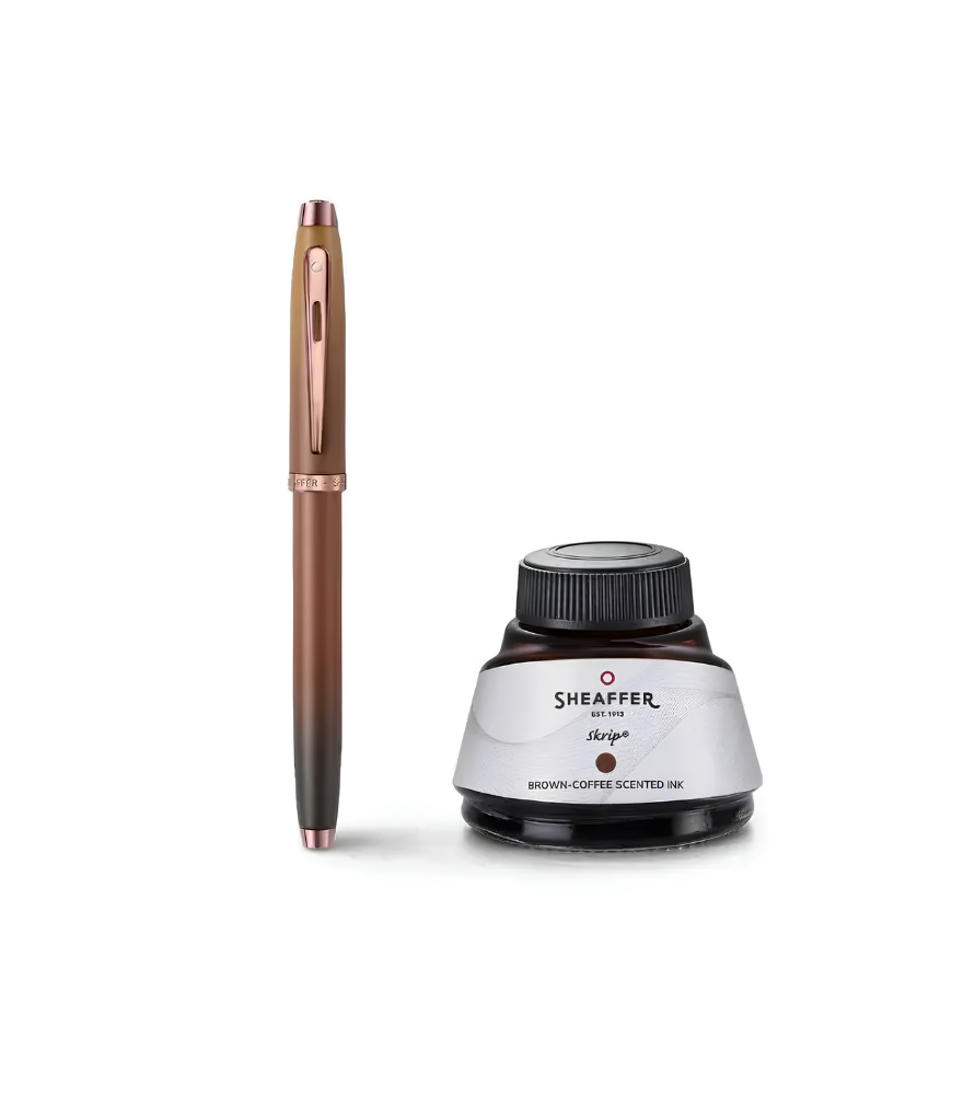 Stilografica Sheaffer 100 Coffee Edition inchiostro  con profumazione caffe'