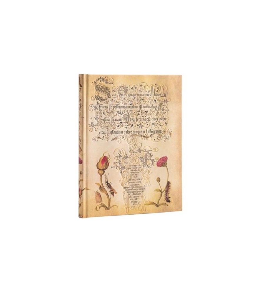 Paperblanks- Taccuino pagina bianca, copertina rigida ,cm 18x12- Mira botanica