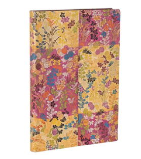 Paperblanks-Diario taccuino 12x18cm senza  righe - Flexi- Rosa Kara-ori Pink