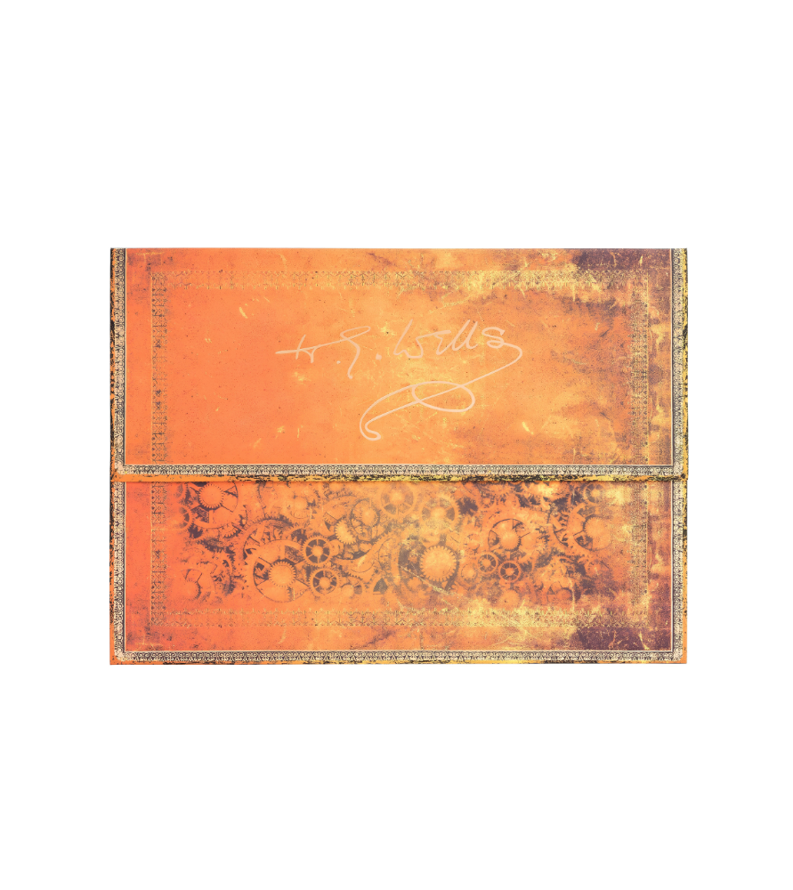 Paperblanks- Cartellina per documenti 32,5x23,5x0.5 cm. 75º ANNIVERSARIO DELLA MORTE DI H.G. WELLS