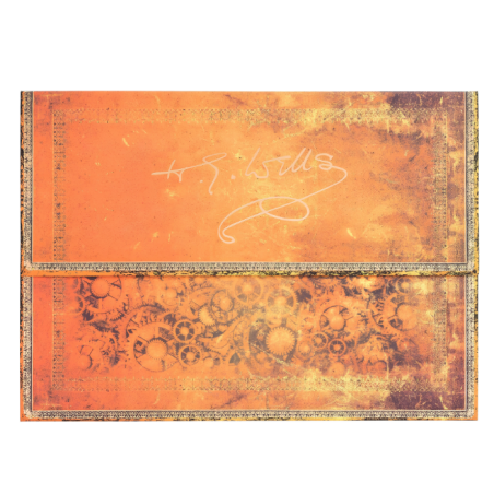 Paperblanks- Cartellina per documenti 32,5x23,5x0.5 cm. 75º ANNIVERSARIO DELLA MORTE DI H.G. WELLS