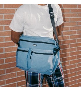 Borsa a traccola super leggera e capiente. Urbanite Perth-Azzurra- Cm 41 x 29 x14