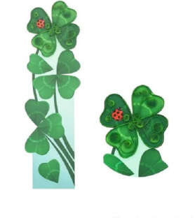 Segnalibro pop-up realizzato con la tecnica del quilling. Good luck