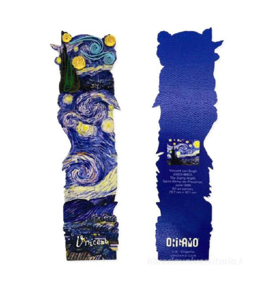 Segnalibro Notte Stellata Van Gogh Filigrana Pop-up | Origamo