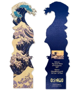 Segnalibro pop-up realizzato con la tecnica del quilling.L'onda di Hokusai