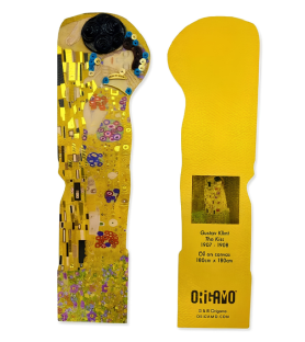 Segnalibro pop-up realizzato con la tecnica del quilling. iL BACIO, KILIMT
