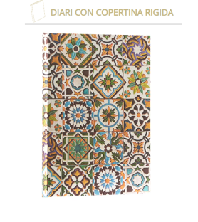 Taccuino rigido pagine riga .cm 13x18 - Linea Piastrelle portoghese - Paperblanks
