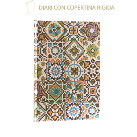 Taccuino rigido pagine riga .cm 13x18 - Linea Piastrelle portoghese - Paperblanks