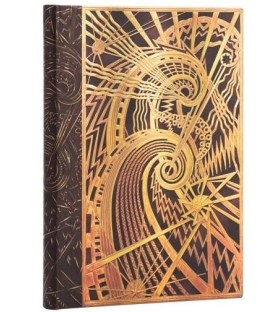 Paperblanks. Quaderno copertina rigida con elastico, a righe cm 12x17. New York deco