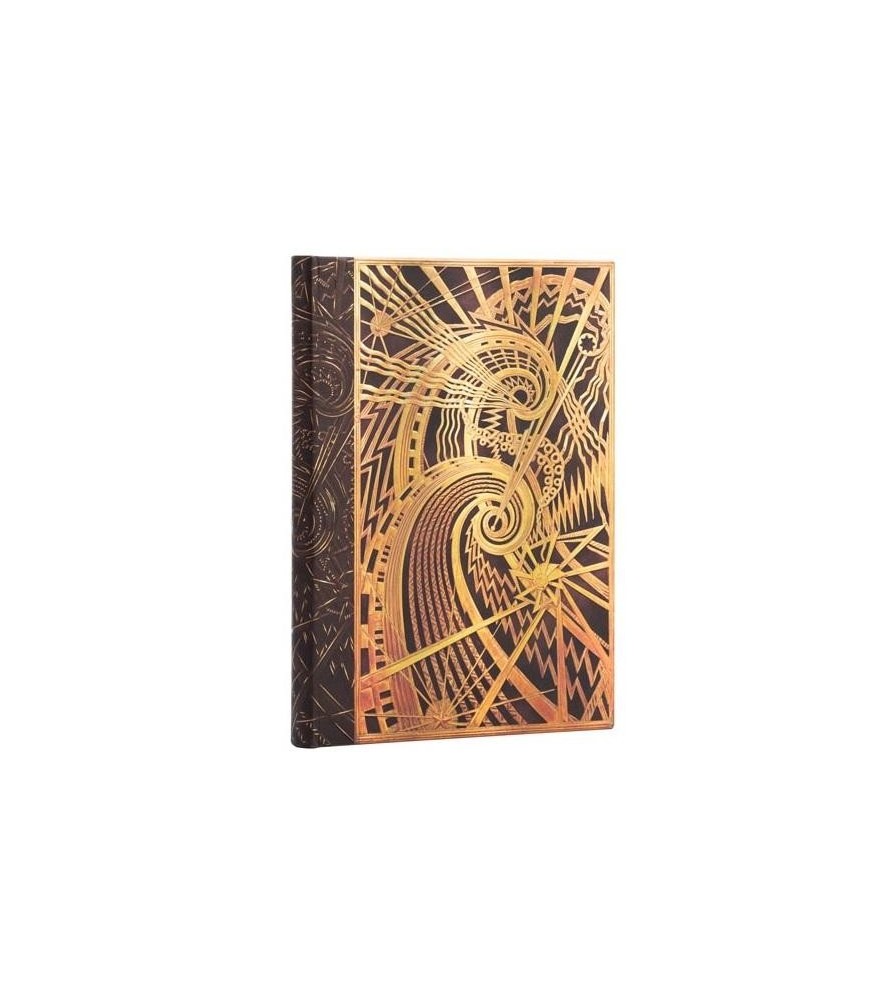 Paperblanks. Quaderno copertina rigida con elastico, a righe cm 12x17. New York deco