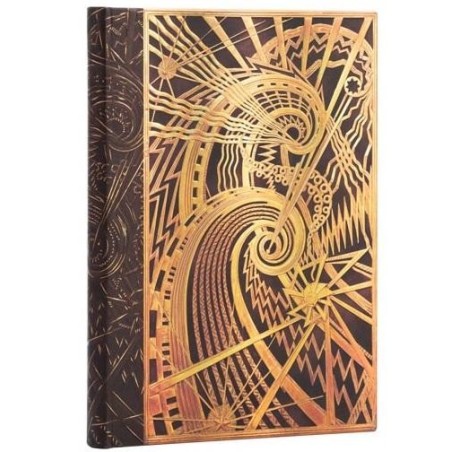 Paperblanks. Quaderno copertina rigida con elastico, a righe cm 12x17. New York deco