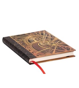 Paperblanks. Quaderno copertina rigida con elastico, a righe cm 12x17. New York deco