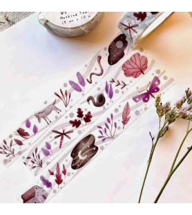 Nastro washi « By Night ». Dim. 10 metri per 1.5 cm