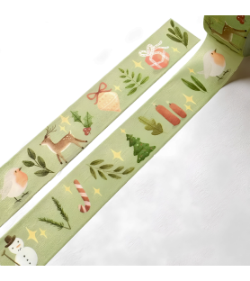 Nastro washi « Natale ». Dim. 10 metri per 1.5 cm
