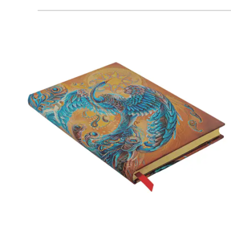 Paperblanks. Quaderno copertina rigida con elastico, a righe cm 12x17. L'ucello della felicita'