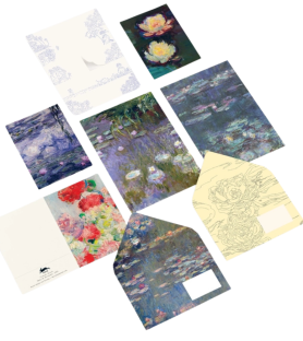 Carta da lettere Monet Ninfee con buste e adesivi | Pepin Press