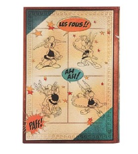 Paperblanks. Quaderno copertina rigida con elastico, pag. bianche cm 12x17. Asterix