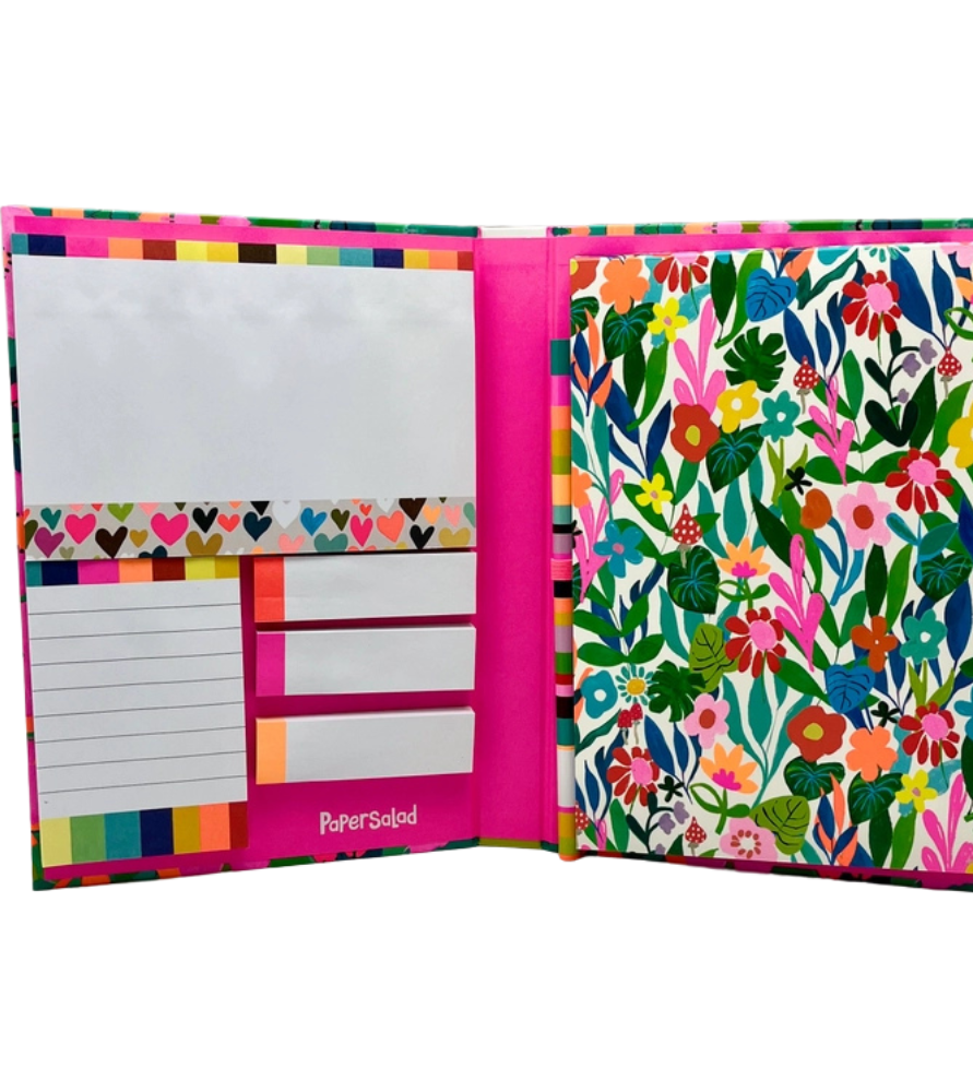PaperSalad - Set di Note Adesive con Taccuino A5 e Matita | Muse di Carta