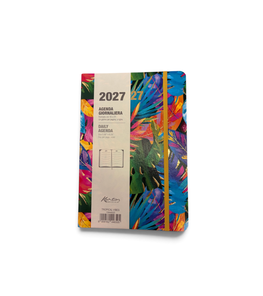 Agenda Giornaliera 2027 Kartos Tropical Vibes | Muse di Carta