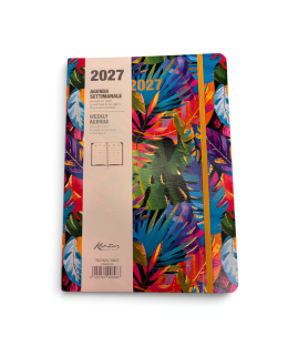 Agenda Settimanale 2027 Kartos Tropical Vibes 17x24 | Muse di Carta