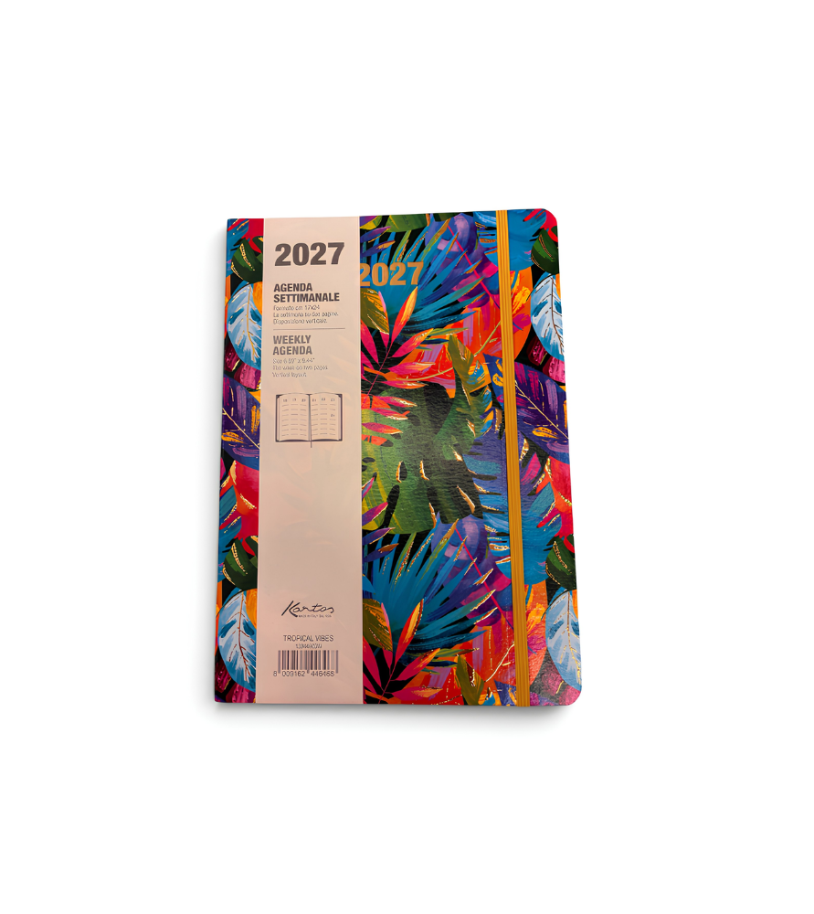 Agenda Settimanale 2027 Kartos Tropical Vibes 17x24 | Muse di Carta