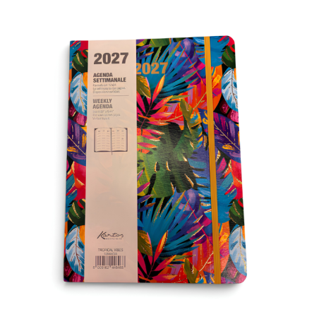 Agenda Settimanale 2027 Kartos Tropical Vibes 17x24 | Muse di Carta
