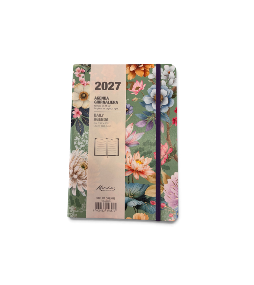 Agenda Giornaliera 2027 Kartos Sakura Dreams 15x21 | Muse di Carta