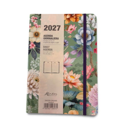 Agenda Giornaliera 2027 Kartos Sakura Dreams 15x21 | Muse di Carta