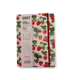 Agenda Settimanale 2027 Kartos Strawberries 17x24 | Muse di Carta