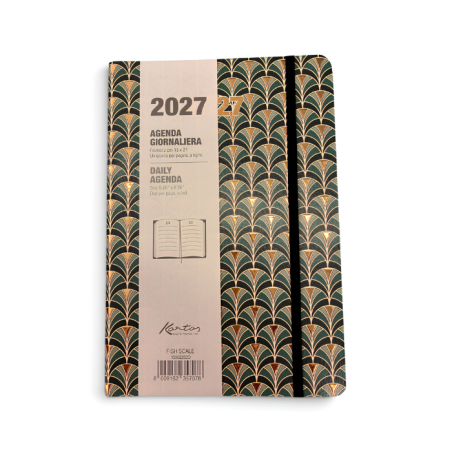Agenda Giornaliera 2027 Kartos Fish Scale 15x21 | Muse di Carta