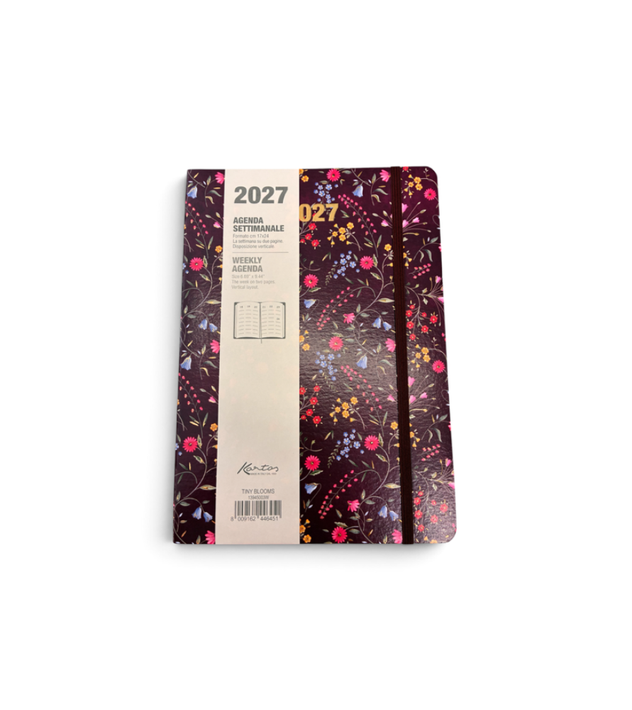 Agenda Settimanale 2027 Kartos Tiny Blooms 17x24 | Muse di Carta