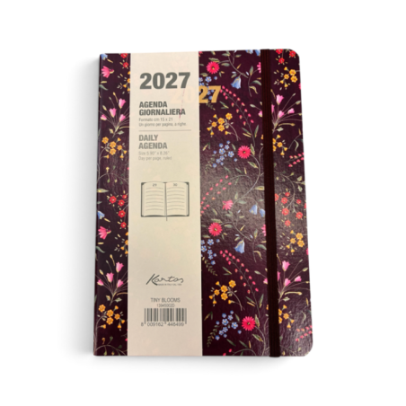 Agenda Giornaliera 2027 Kartos Tiny Blooms 15x21 | Muse di Carta