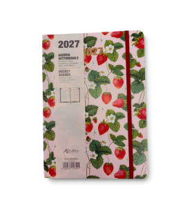 Agenda Settimanale 2027 Kartos Strawberries 17x24 cm