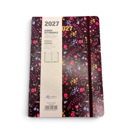 Agenda Settimanale 2027 Kartos Tiny Blooms 12x17 cm