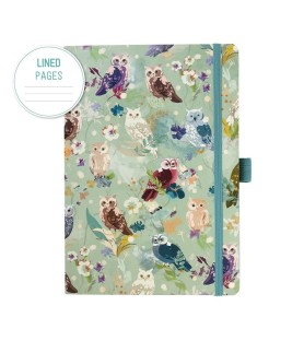 Quaderno A5 a Righe Artebene Owls Gufi | Muse di Carta