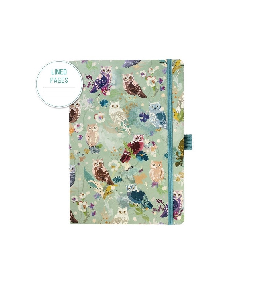 Quaderno A5 a Righe Artebene Owls Gufi | Muse di Carta