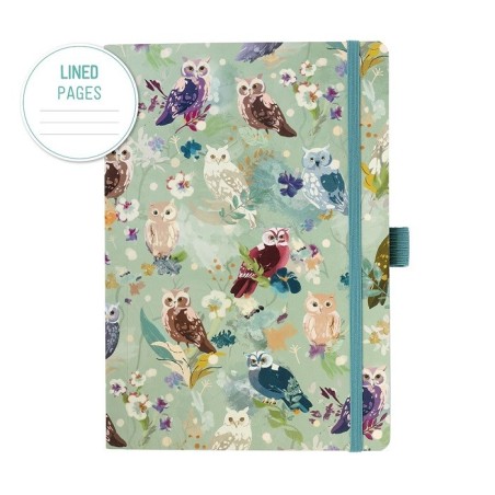 Quaderno A5 a Righe Artebene Owls Gufi | Muse di Carta