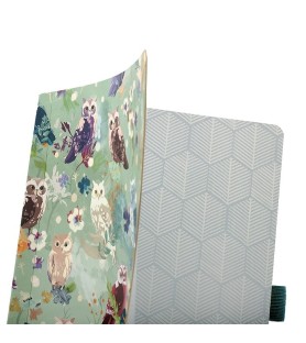 Quaderno A5 a Righe Artebene Owls Gufi | Muse di Carta