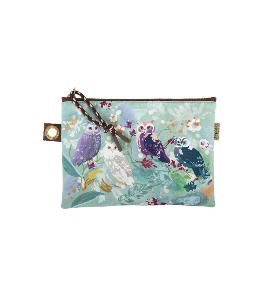Bustina Pochette Astuccio Artebene Owls Gufi | Muse di Carta