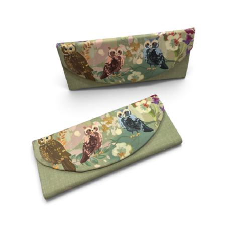 Astuccio porta occhiali 8,5x17cm, Artebene "Owls" (Gufi)