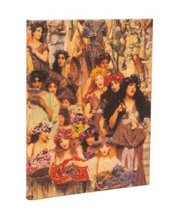 Taccuino 180x230mm, a righe,chiusura elastico,carta avorio,144pag - Lawrence alma.Tadema