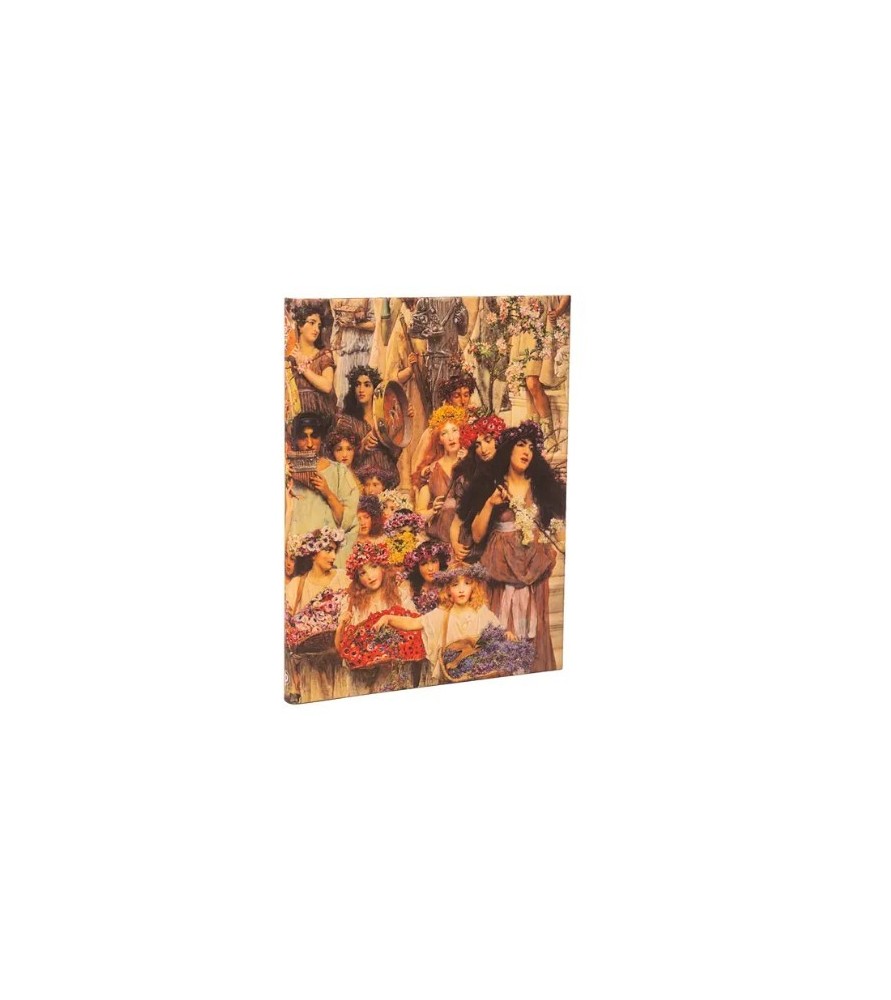 Taccuino 180x230mm, a righe,chiusura elastico,carta avorio,144pag - Lawrence alma.Tadema