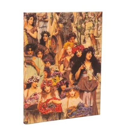 Taccuino 180x230mm, a righe,chiusura elastico,carta avorio,144pag - Lawrence alma.Tadema