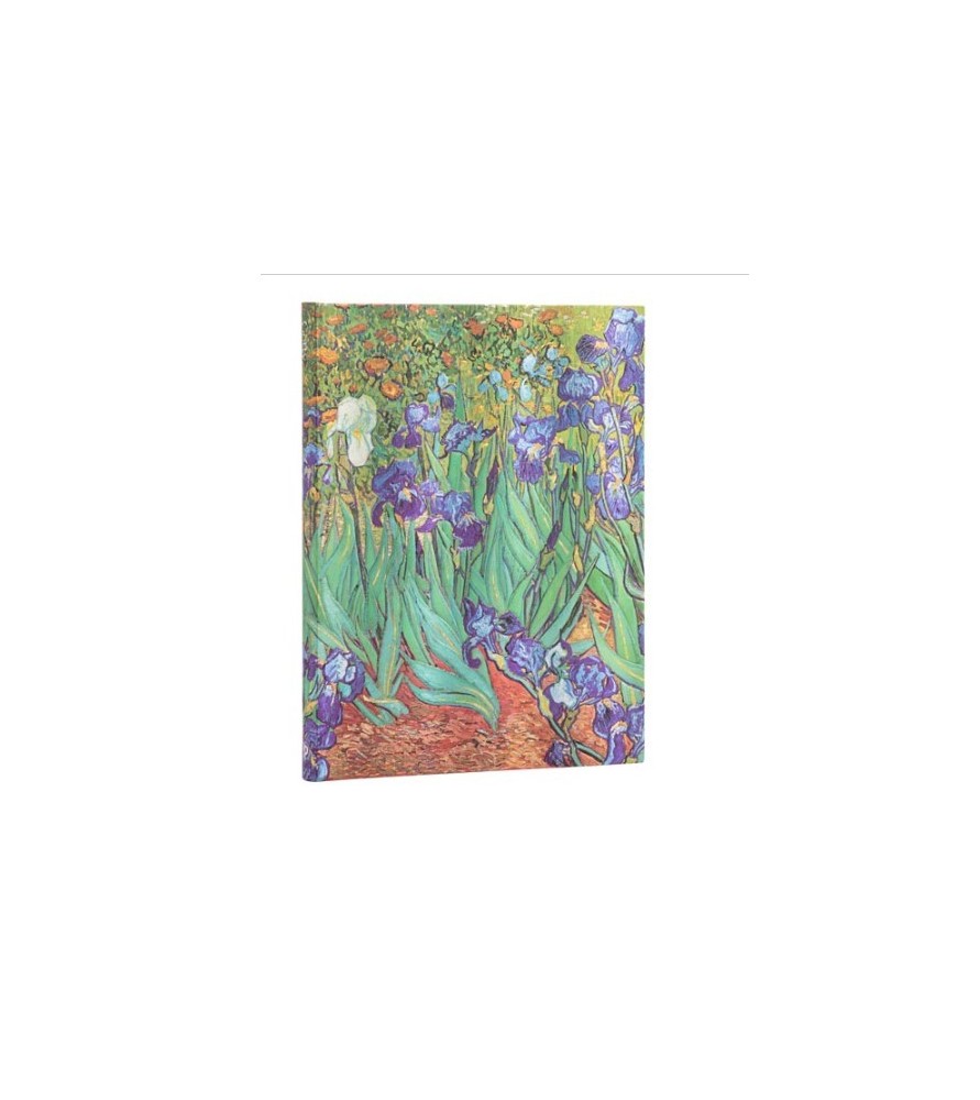 Paperblanks. Taccuino 18 x 24 cm rigido a righe. Gli iris di Van Gogh