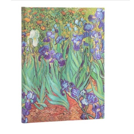 Paperblanks. Taccuino 18 x 24 cm rigido a righe. Gli iris di Van Gogh