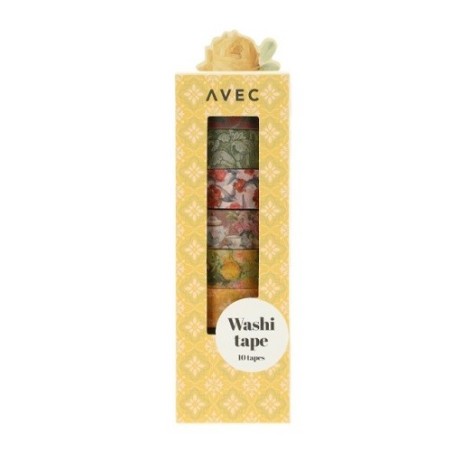 Set di  10 Washi Tape floreale primavera