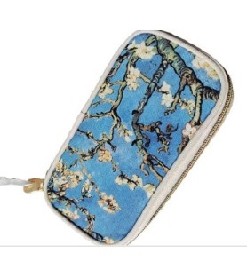 Astuccio Organizer con Cerniera - V Gogh - semi rigido, zip interna e tasche porta penne