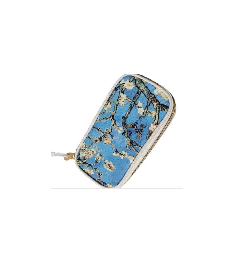Astuccio Organizer con Cerniera - V Gogh - semi rigido, zip interna e tasche porta penne